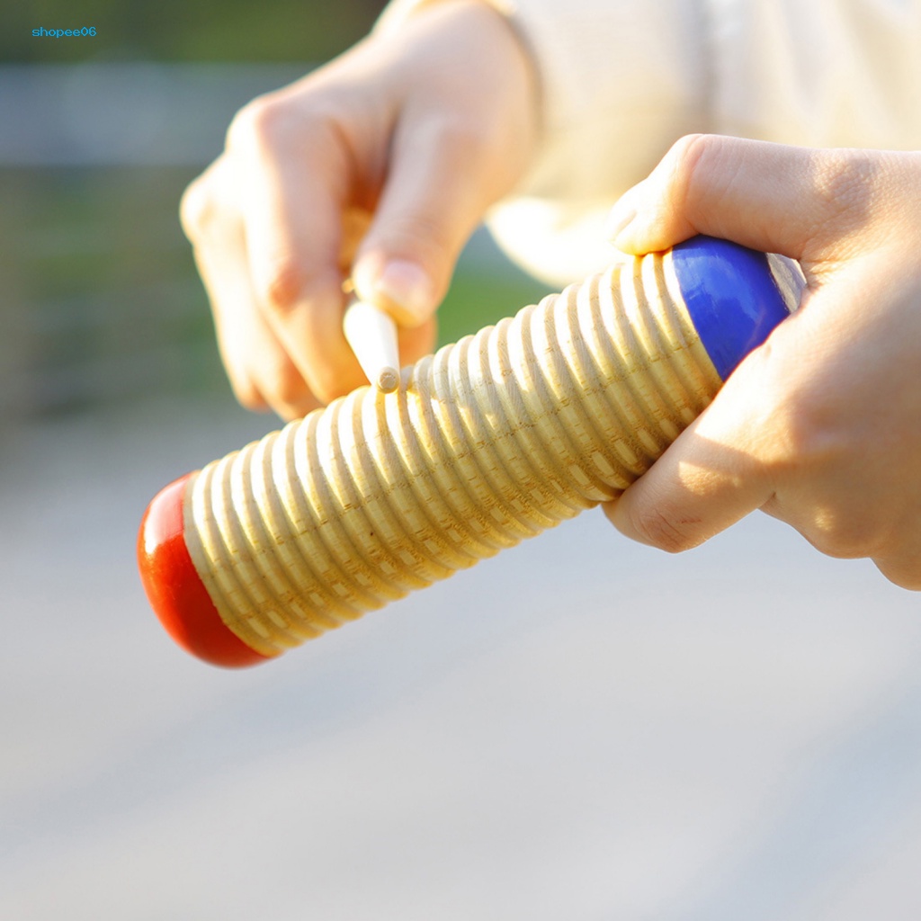 Bình Lắc Guiro Bằng Gỗ Trơn Dễ Sử Dụng