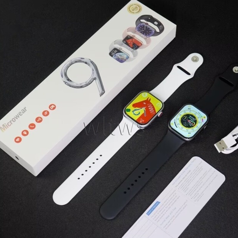 Đồng Hồ Thông Minh W29 Max iwo Series 9 Siri NFC 45MM Chống Thấm Nước Có Định Vị GPS Cho Nam Và Nữ Sip68