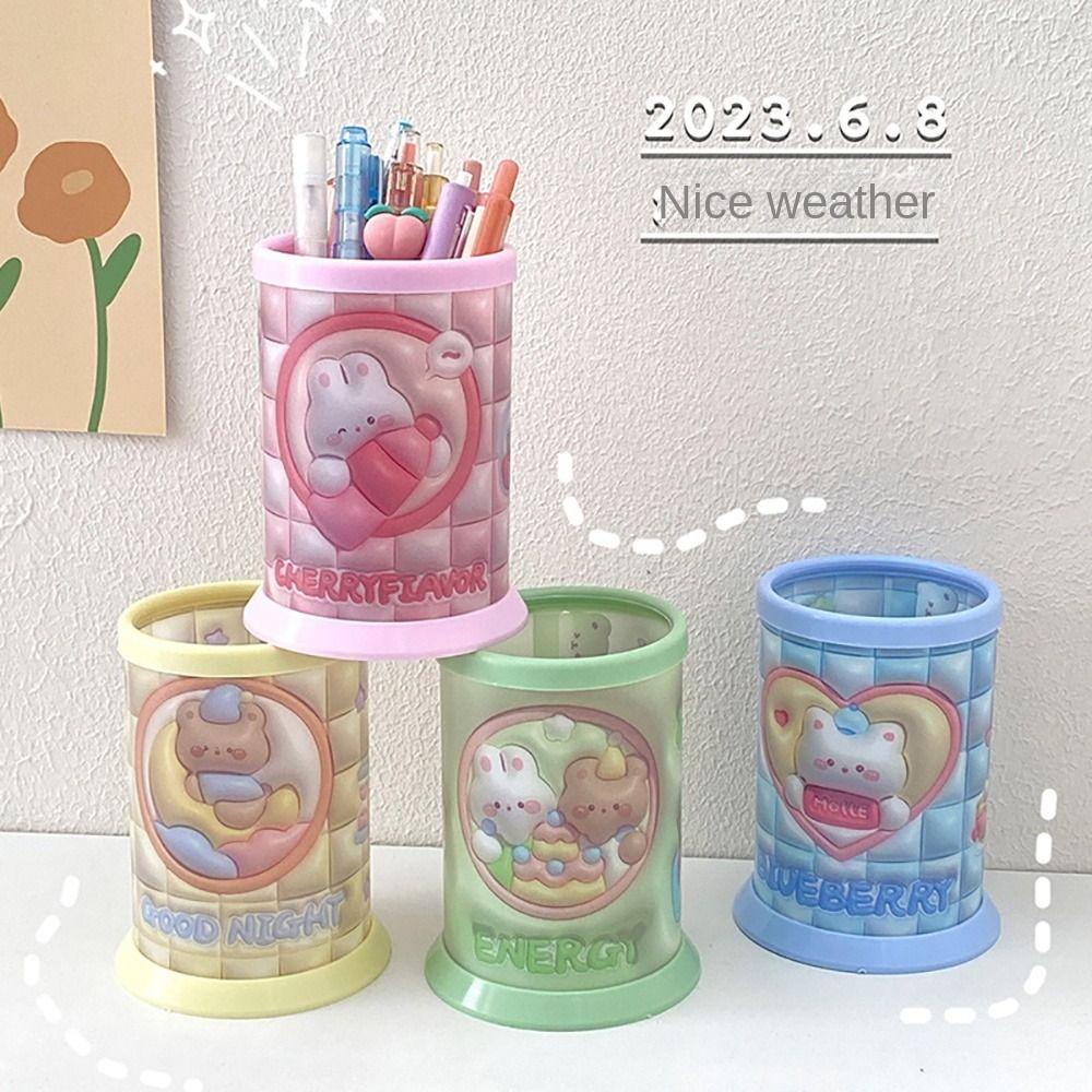 Risedot Đựng Bút Hình Tròn Họa Tiết Hoạt Hình Dễ Thương