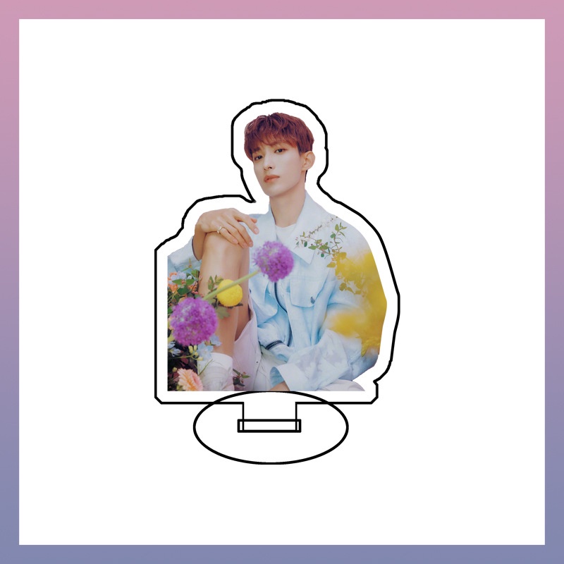 Bộ 8 Tấm Biển Hiệu Hai Mặt Bằng Acrylic Hình Nhóm Nhạc Kpop Seventeen