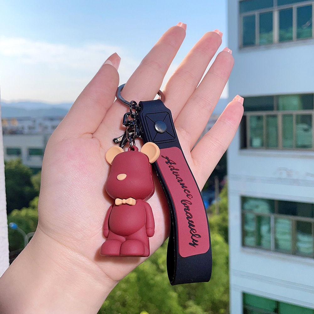 Dễ Thương Móc Khóa Hình Cà Vạt Gấu Hoạt Hình Đáng Yêu