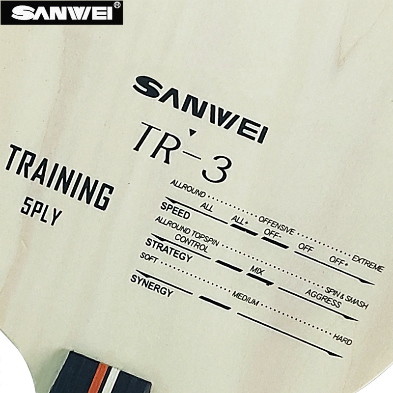 Sanwei Lưỡi Chơi Bóng Bàn 5 Lưỡi Dao tr-3 Bằng Gỗ + 2 Lưỡi Dao Điều Khiển Tốt loki rxton 1 Lưỡi
