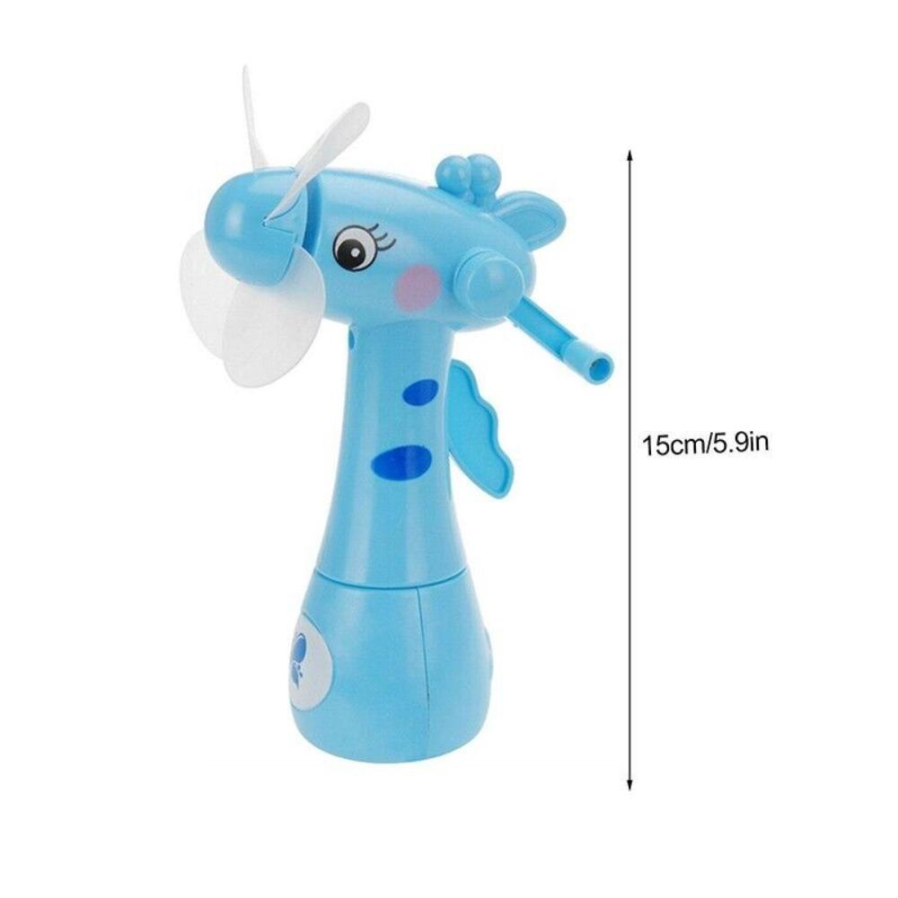 Narcis Quạt Phun Sương Tạo Ẩm Cầm Tay mini Hình Hươu Cao Cổ Hoạt Hình Dành Cho Trẻ Em Đi Du Lịch Ngoài Trời