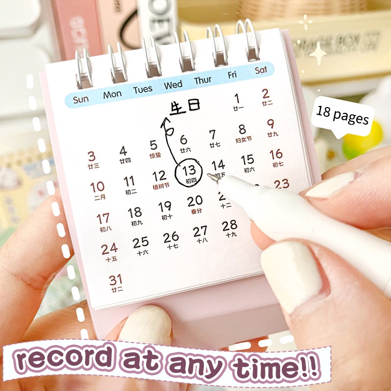 Lịch 2024 Để Bàn Màu Sắc Ngẫu Nhiên