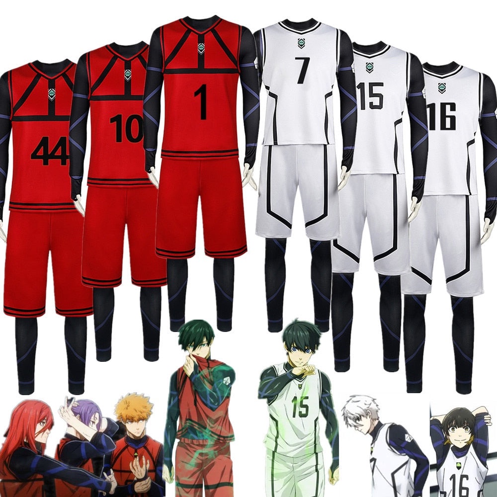Bộ Đồng Phục Bóng Đá Thể Thao Hóa Trang Nhân Vật Anime Isagi Nagi