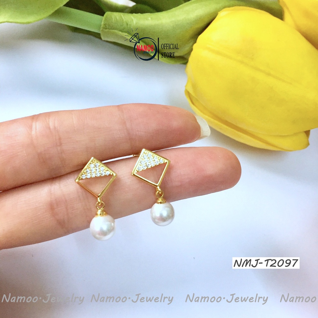 Khuyên Tai Nữ Mạ Vàng T2097, T2098, T2100, T2101 Với Nhiều Hình Dáng Xinh Đẹp Dành Cho Các Nàng