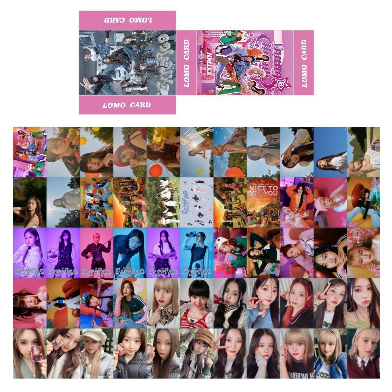 NMIXX Card Set 55 Tấm Thẻ Ảnh Kpop Lomo Card Hình Nhóm Nhạc