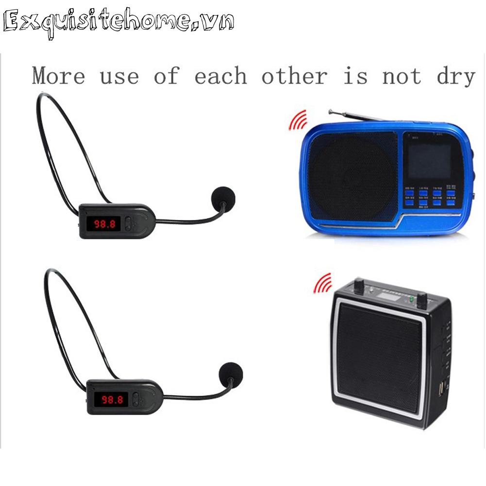 Tai Nghe Kèm Mic Không Dây Dùng Cho Loa / Đài FM