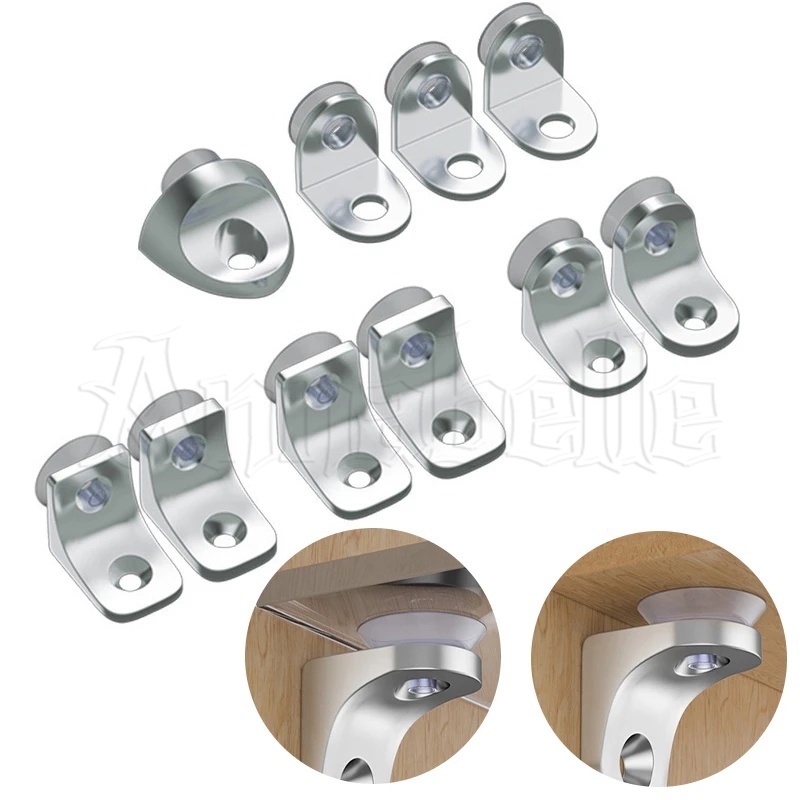 Kẹp Cố Định Góc Phải Hình Chữ L Bằng Thép Không Gỉ Cho Tủ Chén / Kệ