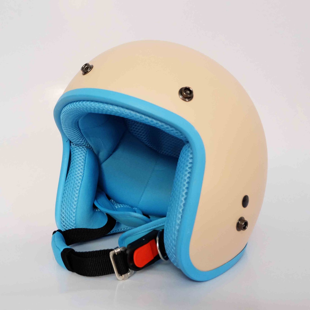 Mũ Bảo Hiểm 3/4 đầu Lót Xanh Cao Cấp Như Hình - Hàng CTY-Cam Kết Chất Lượng Giống Hình 100%