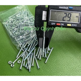 Ốc vít tán M3 3ly dài 3cm ( túi 150g ~ 90 con)