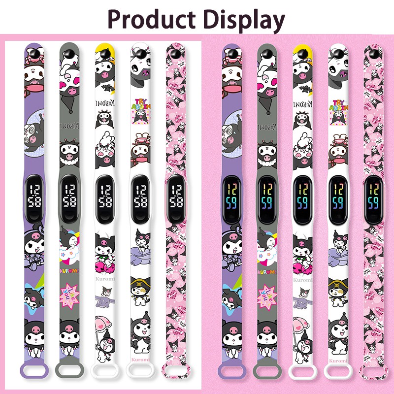 Đồng Hồ Thông Minh Đa Màu Sắc Sanrio Kuromi
