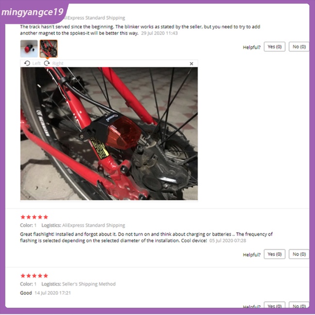 Đèn Đuôi Xe Đạp Từ Tính Chống Nước