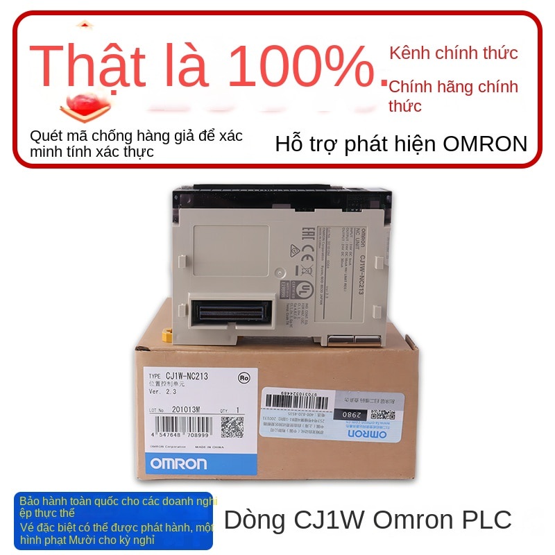 Omron Chính Hãng CJ1W-NC233 - Mô-đun điều khiển chuyển động 3 trục, thiết kế hiệu quả và linh hoạt.