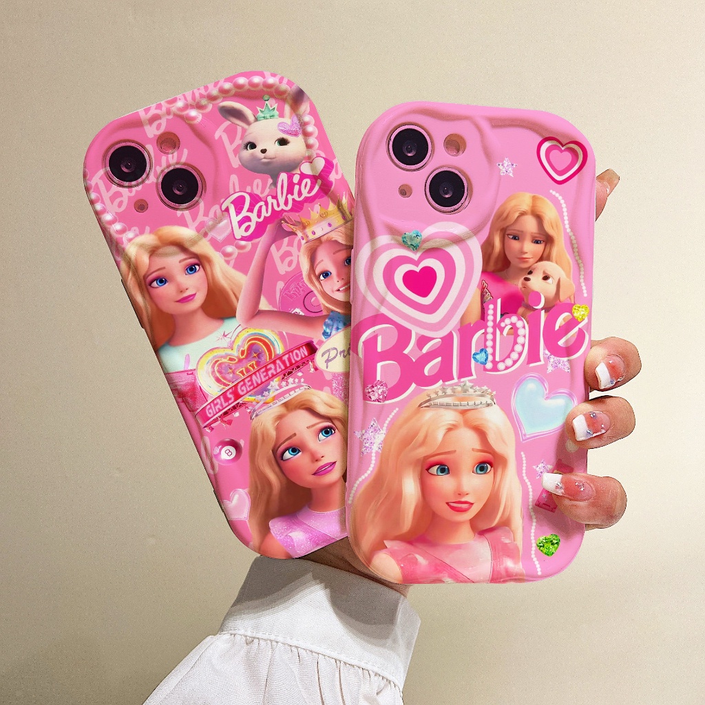Ốp Điện Thoại Tpu In Hình Búp Bê Barbie Màu Hồng Cho iPhone 11 12 14 Pro 7 plus 6s plus xr xsmax 14 Promax 13 8 plus 11 Promax 12 Promax