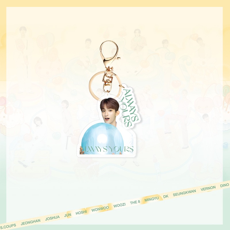 Móc Khóa Acrylic Hình Nhóm Nhạc Kpop Seventeen Mới