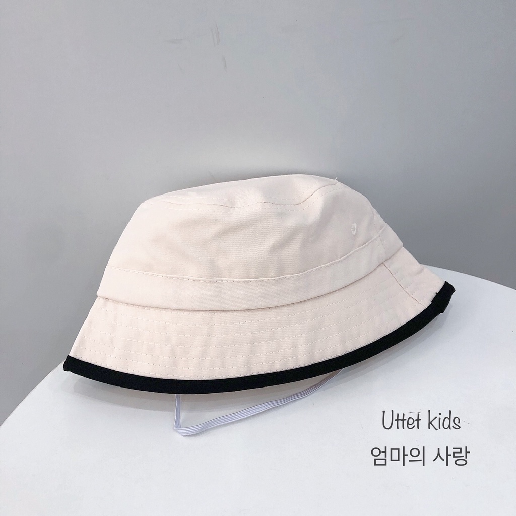 MŨ BUCKET VÀNH 52CM PHONG CÁCH HÀN QUỐC CHO BÉ GÁI VÀ BÉ TRAI