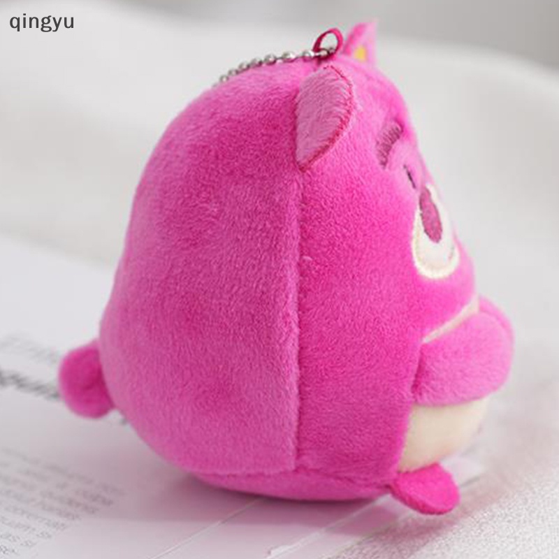 Mới 1 cái sang trọng dâu gấu búp bê túi xách mặt dây chuyền túi búp bê cặp đôi búp bê móc khóa đồ chơi sang trọng quà tặng nhồi bông đồ chơi sang trọng tốt