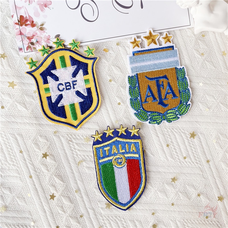 ☸ Sticker Ủi Thêu Hình Logo Đội Bóng Đá ☸ 1 Sticker Ủi Thêu Hình Huy Hiệu