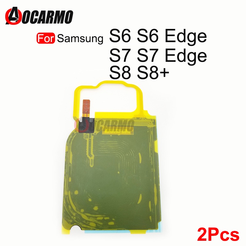 2 Cuộn Dây Cáp Sạc Cảm Ứng Không Dây NFC Cho Samsung Galaxy S6 S7 Edge S8 Plus S8 + G950F