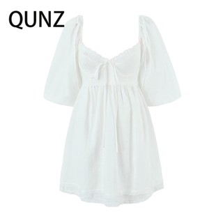Qunz Đầm Ren Băng Ren 9607