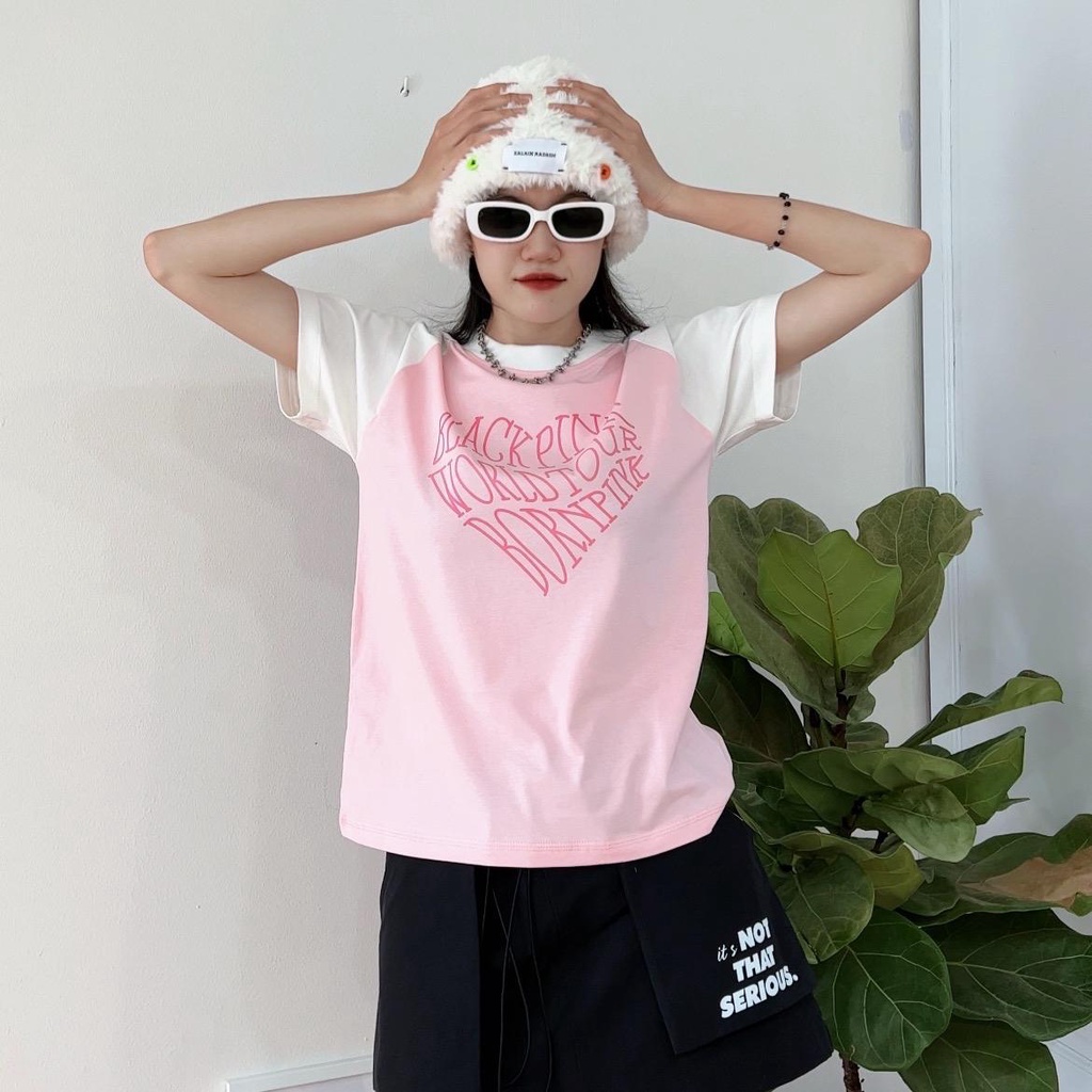 Baby tee Blackpink word tour áo thun form vừa