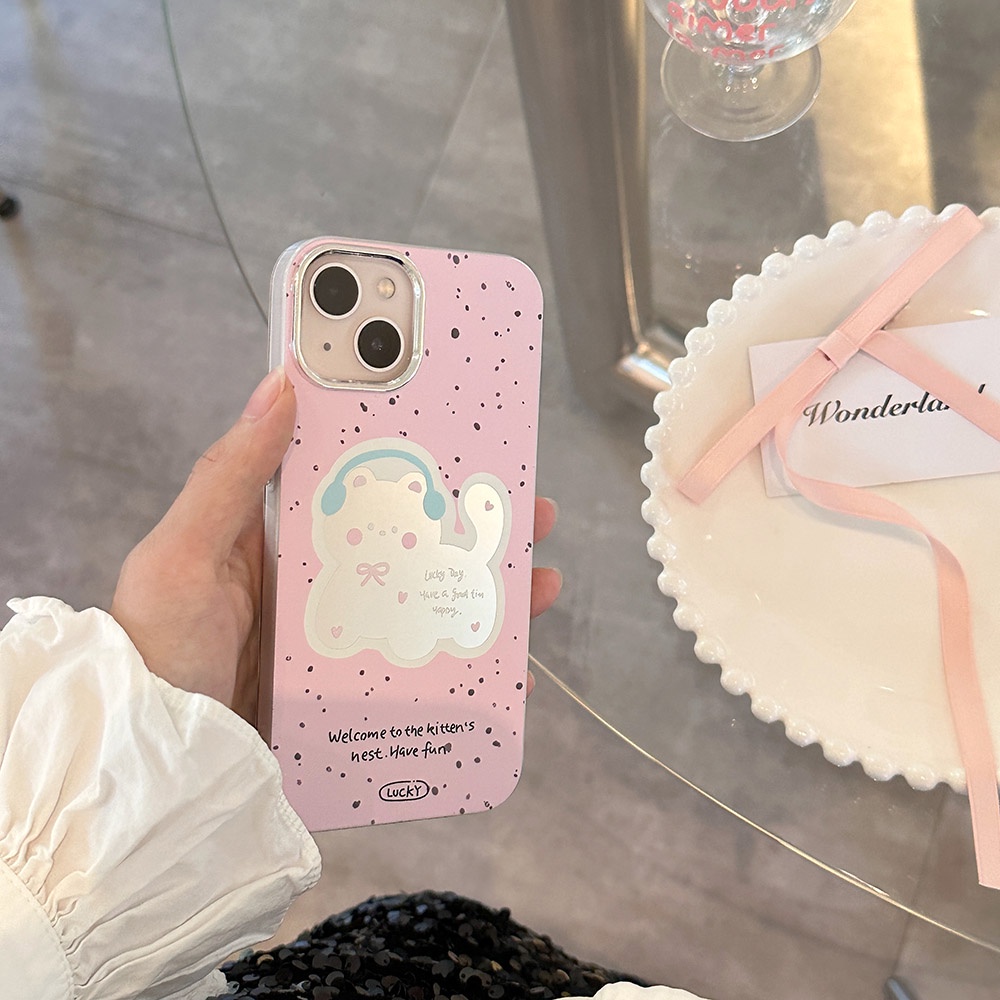 Ốp Điện Thoại Cứng In Hình Mèo Cho IPhone 11 12 12Pro 12ProMax 13 13Pro 13ProMax 14 14Pro 14ProMax