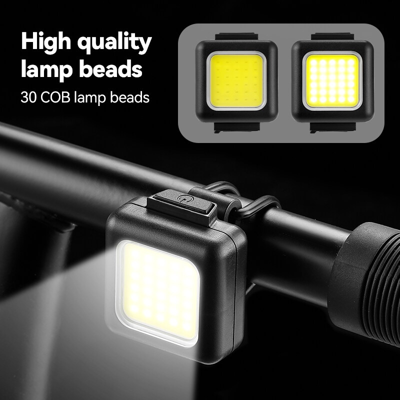 ESLNF Đen Xe Đạp Pha Trước Và Sau Bộ Đèn Chiếu Sáng 130 Lumen Đèn Hậu Xe Đạp Đèn Led Xe Đạp Chống Thấm Nước IPX5 Dành Cho Xe Đạp Đèn Xe Đạp Siêu Sáng