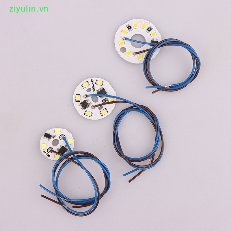 Ziyulin 2w 3w 6w ac 220v mặt dây chuyền hình tròn ánh sáng cải tạo bản vá lạnh ấm màu trắng hạt đèn cho bóng đèn không cần trình điều khiển chip led vn