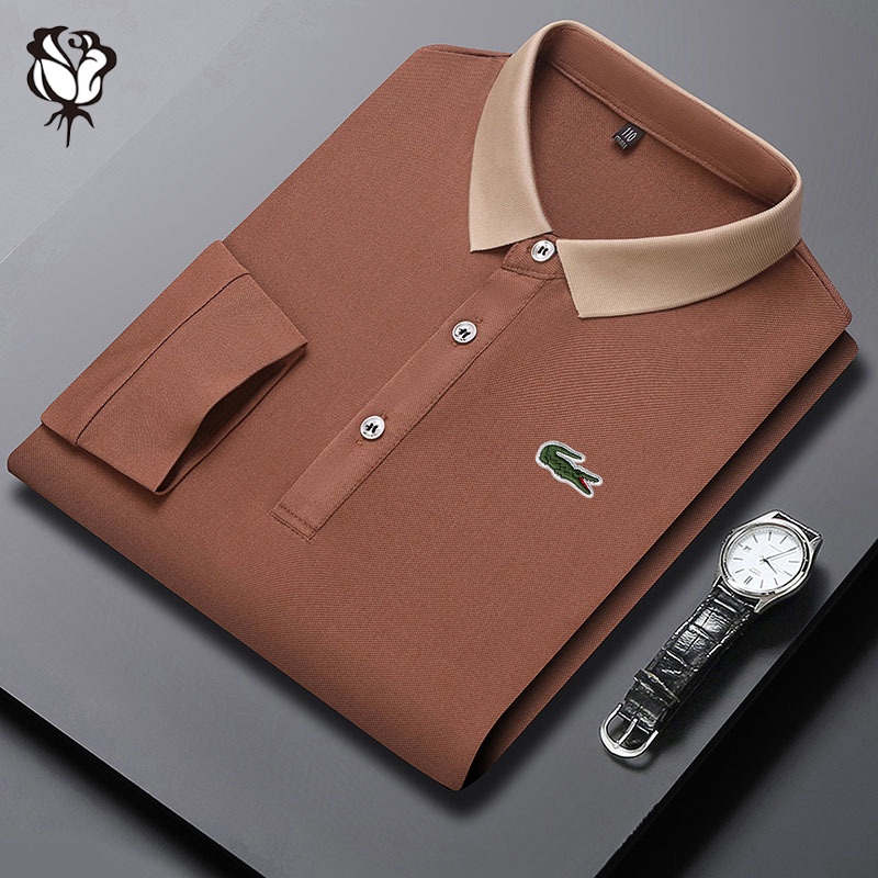 Áo polo Dài Tay Thiết Kế Mới Năng Động Thời Trang Dành Cho Nam