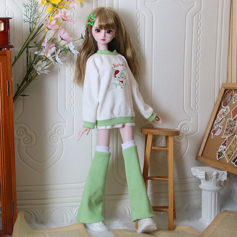 Đồng Phục Học Sinh 60cm Ye Luoli 3 Điểm Dành Cho Búp Bê Barbie jk