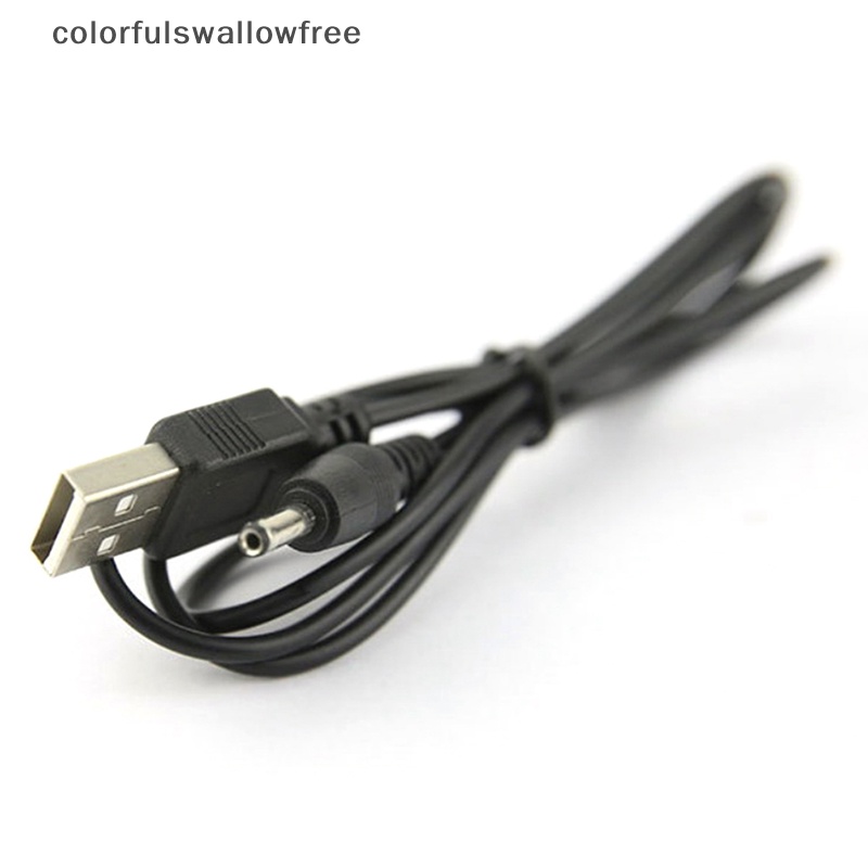 Colorfulswallowfree cổng usb đến 2,5 3,5 4,0 5,5mm 5v dc barrel jack cáp nguồn đầu nối dây cáp đen abc