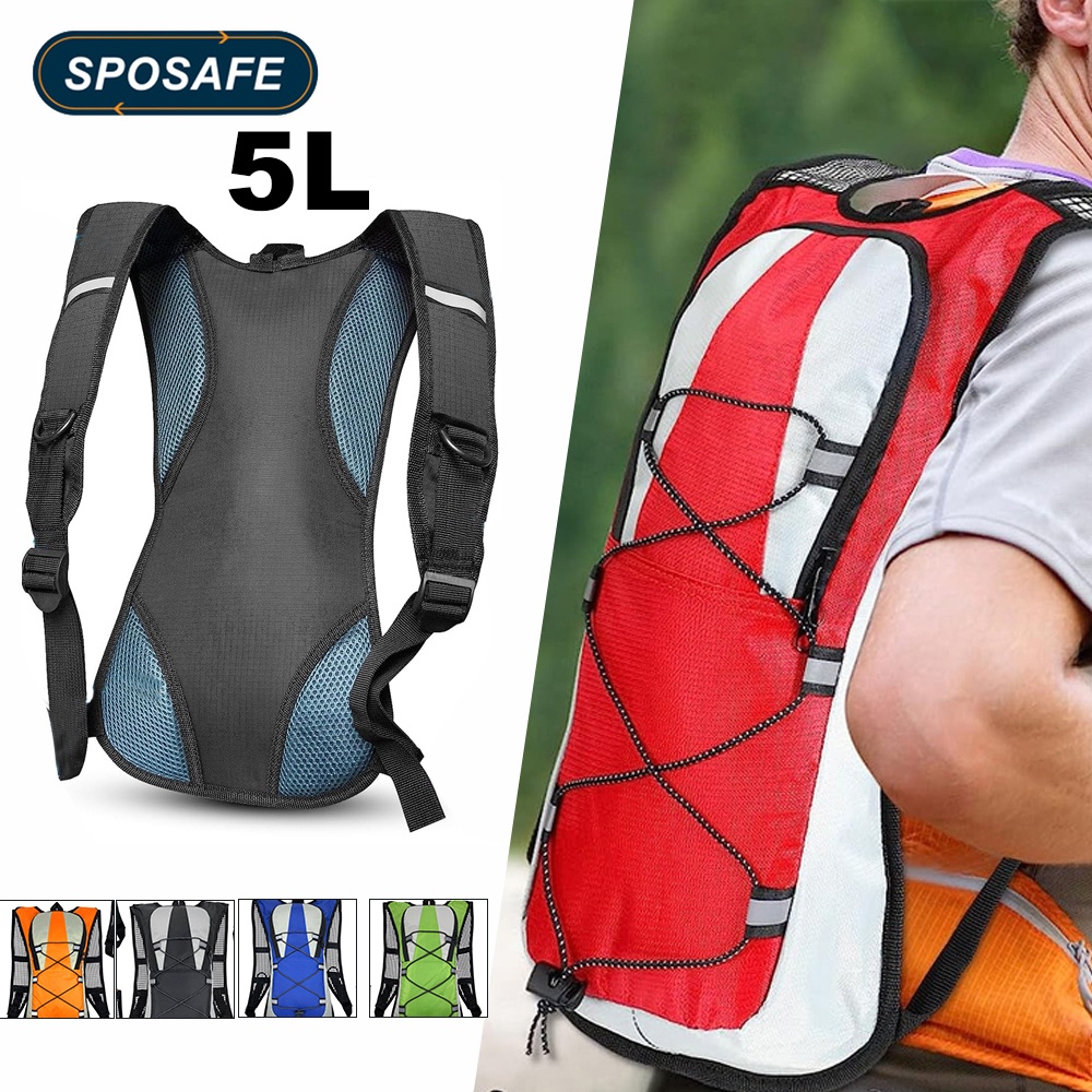 Balo sposafe 1 chiếc 5l có nắp che mưa, nhẹ chống thấm nước để đi bộ đường dài, cắm trại, du lịch, túi ba lô cho nam nữ, daypack để leo núi thể thao