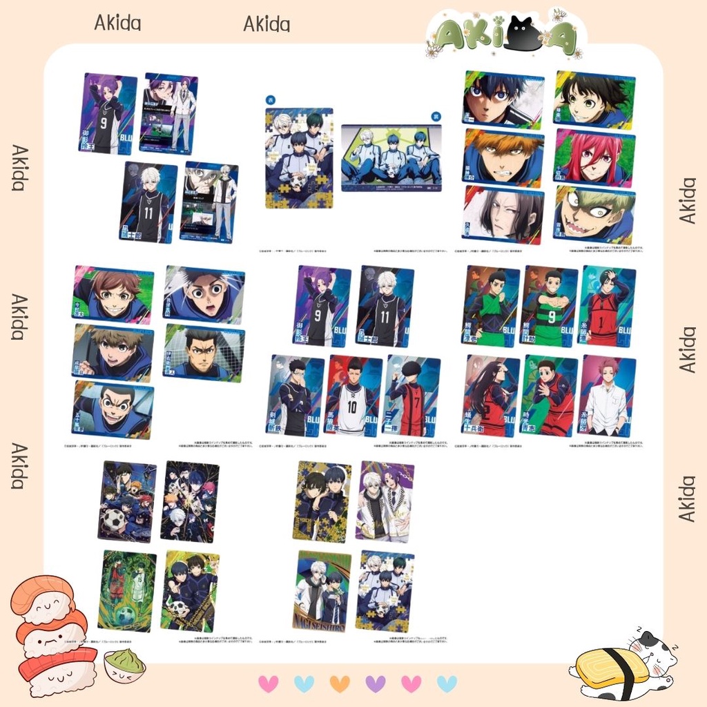 Pack random/ thẻ nhân phẩm - wafer vol 2 - blue lock