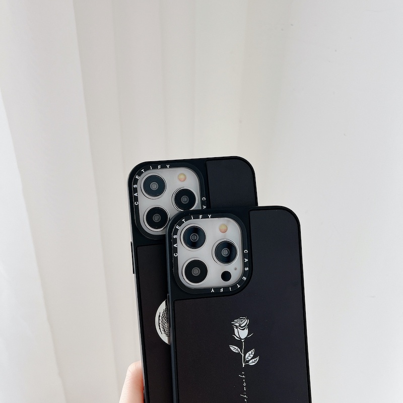 Blvck Ốp Lưng Hình Đầu Lâu Và Hoa Hồng Cho iphone 15 14 13 12 11 pro max plus