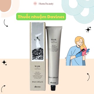 Thuốc nhuộm tóc cao cấp Davines Mask thảo dược nhập khẩu Ý, bảng màu đa dạng cả thời trang lẫn phủ bạc, rất bền màu
