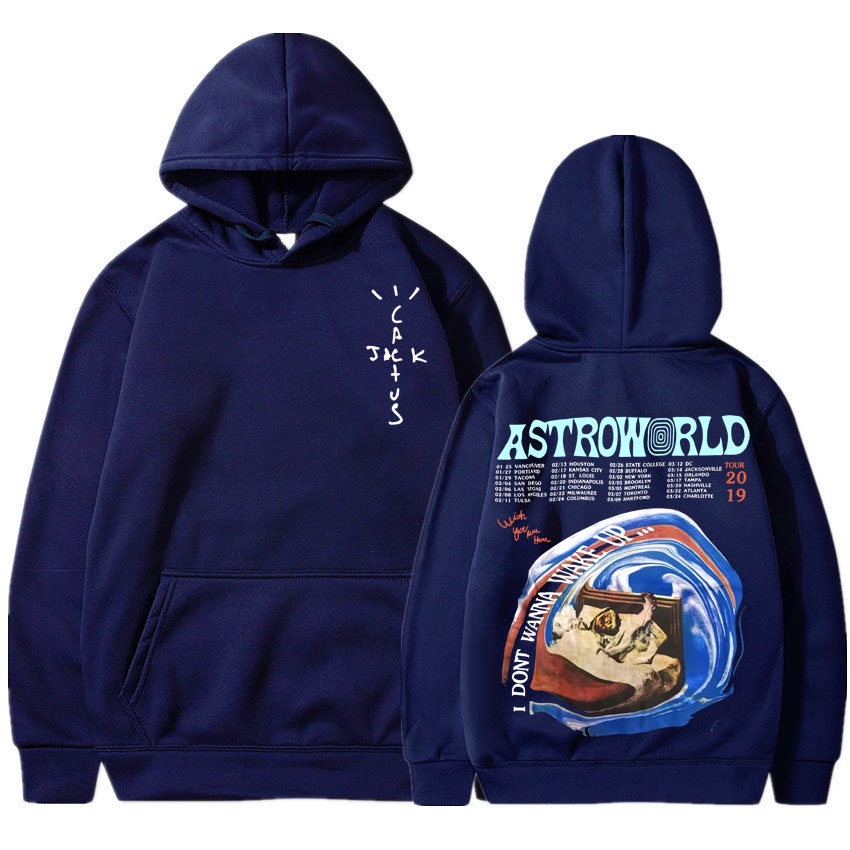 Cactus jack hip hop rapper hoodie streetwear astroworld áo có mũ trùm đầu áo in cao cấp áo khoác nam nữ cotton harajuku hoodies