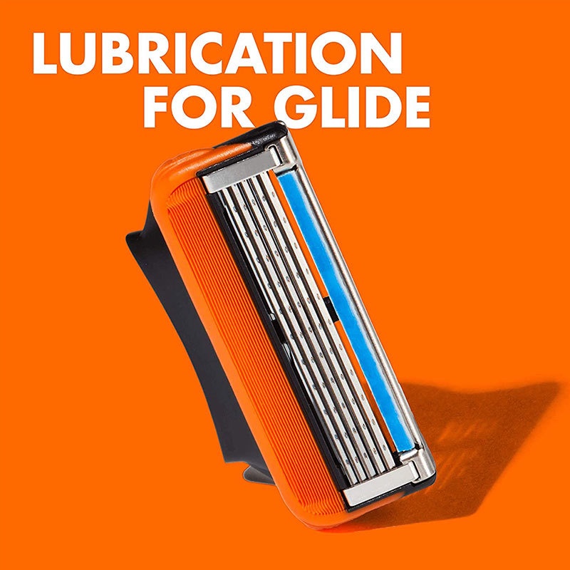 Lưỡi dao cạo râu dành cho nam giới băng cạo râu chăm sóc da mặt lưỡi cạo râu an toàn tương thích 5 lớp có thể thay thế thích hợp cho tay cầm cạo râu fusion 5all series