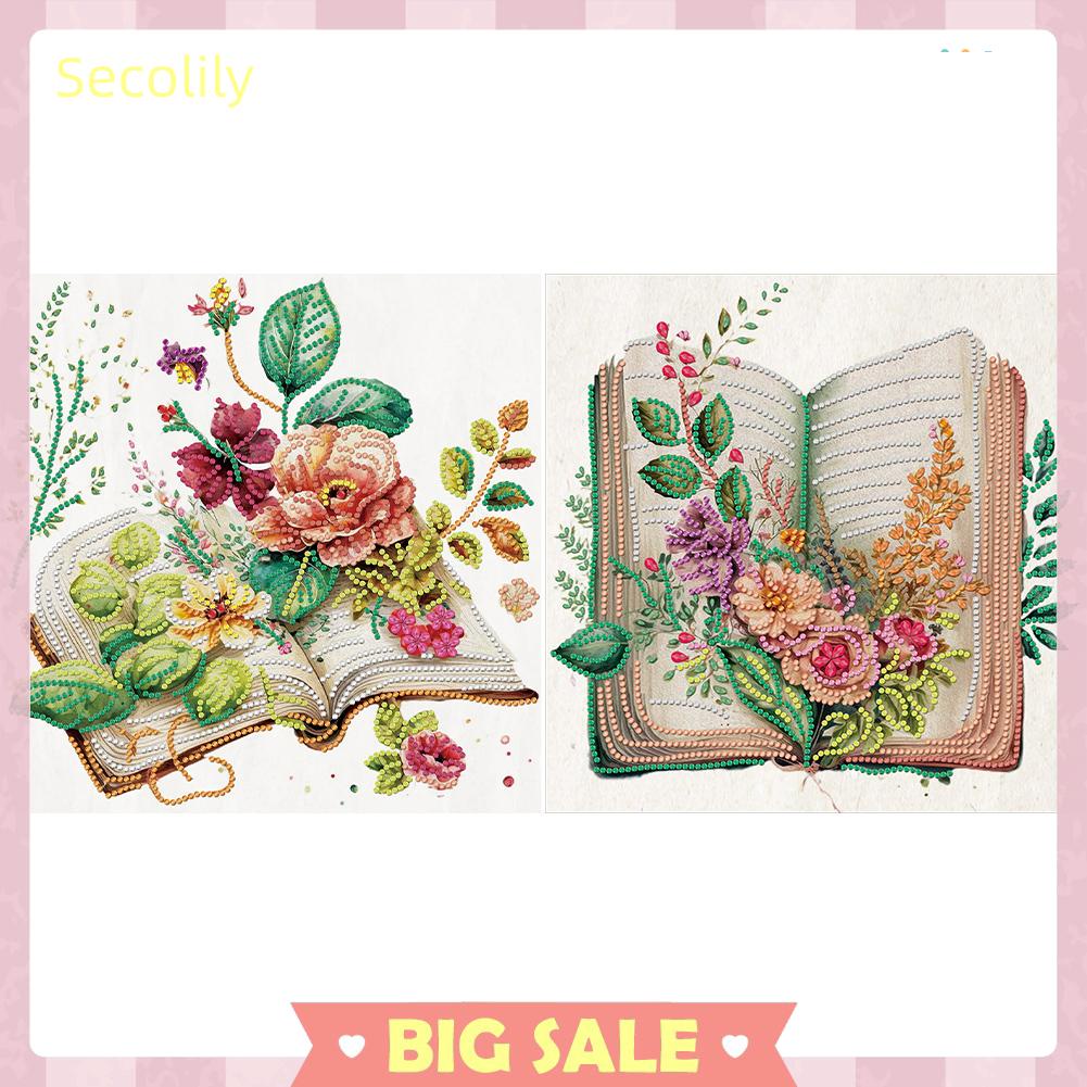 5d diy một phần máy khoan hình đặc biệt bộ tranh kim cương sách trang trí nội thất