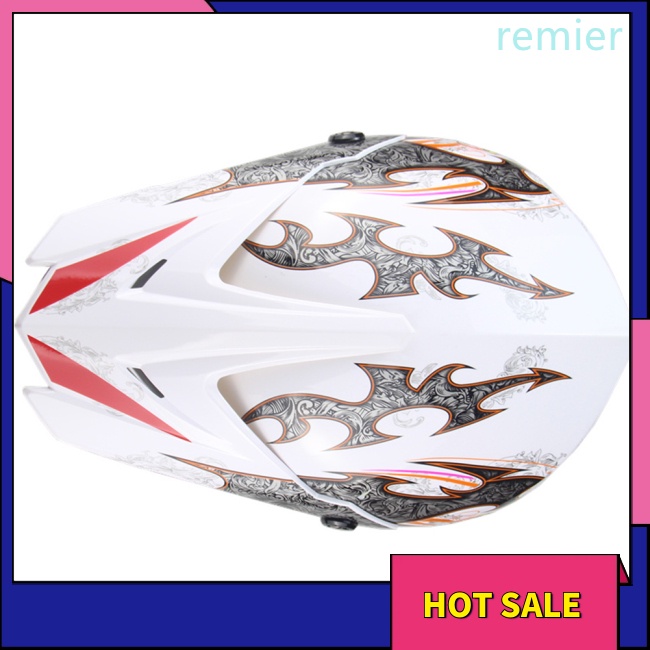 Re motorcycle helmet high-density foam lining atv mountain bike full face mũ bảo hiểm hấp thụ sốc mạnh với graffiti