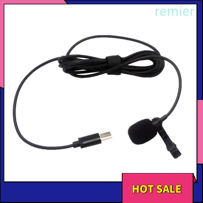 Re type-c lavalier microphone tương thích cho insta360 one r micrô ghi âm giọng nói hifi bên ngoài nhẹ