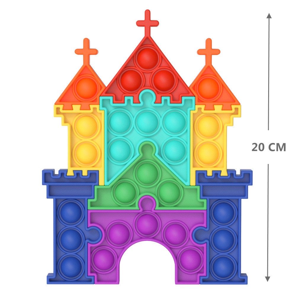 Cartoon pop it fidget toys for kids người lớn động vật đầy màu sắc đẩy bong bóng trò chơi chống căng thẳng giảm căng thẳng quà tặng đồ chơi giác quan