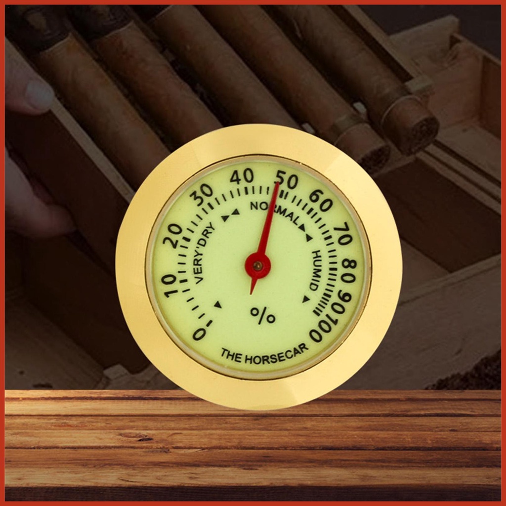 Ẩm kế cho xì gà humidor xì gà mini ẩm kế phát sáng 36mm xì gà ẩm kế ẩm kế xì gà oasis analog h sehvn