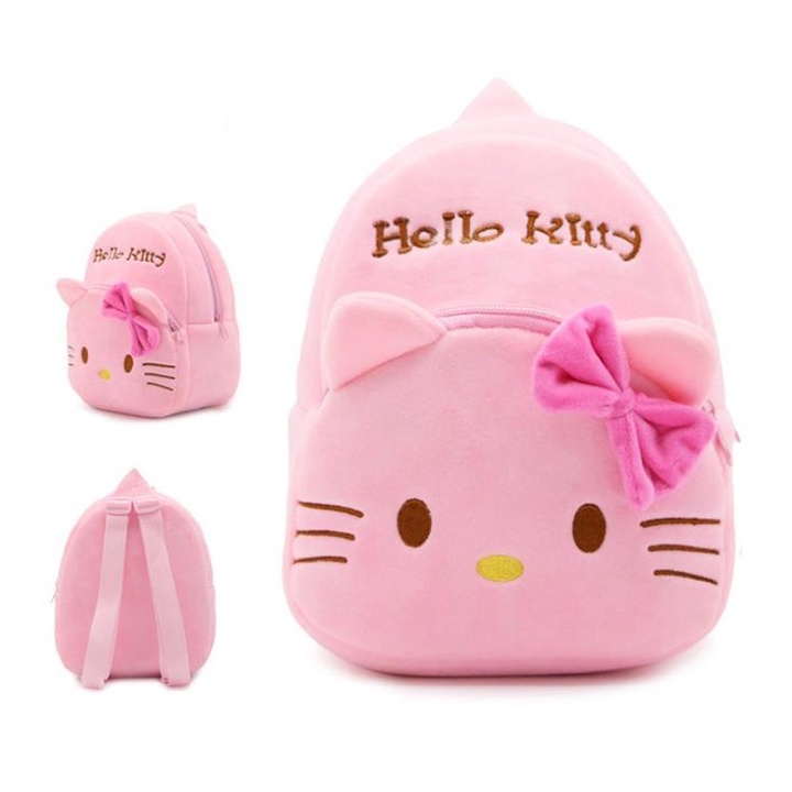 Balo Thú Bông Cho Bé Mầm Non Vải Lông Tuyến Mếm Mịn Size 23cm BALO-505 BY JOLIE