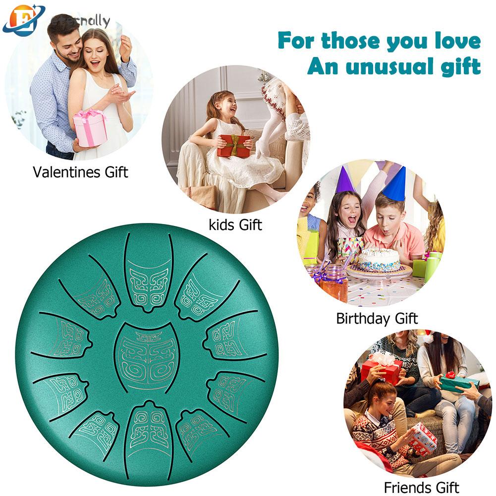 6 inch steel tongue drum 11 điều chỉnh tay pan drum tank với mallets carrying