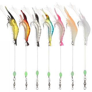 Mồi tôm giả SKYBAITS silicone 75mm để câu cá 5.5g