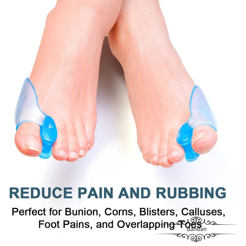 New blue soft silicone gel toe separator hallux valgus bunion spacers thumb corrector foot care tool