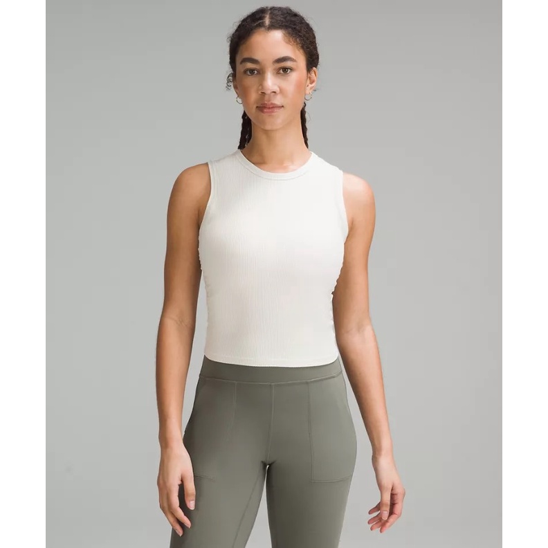 Áo Lulu All It Takes Ribbed Nulu Tank Top Áo thun ba lỗ cao cổ