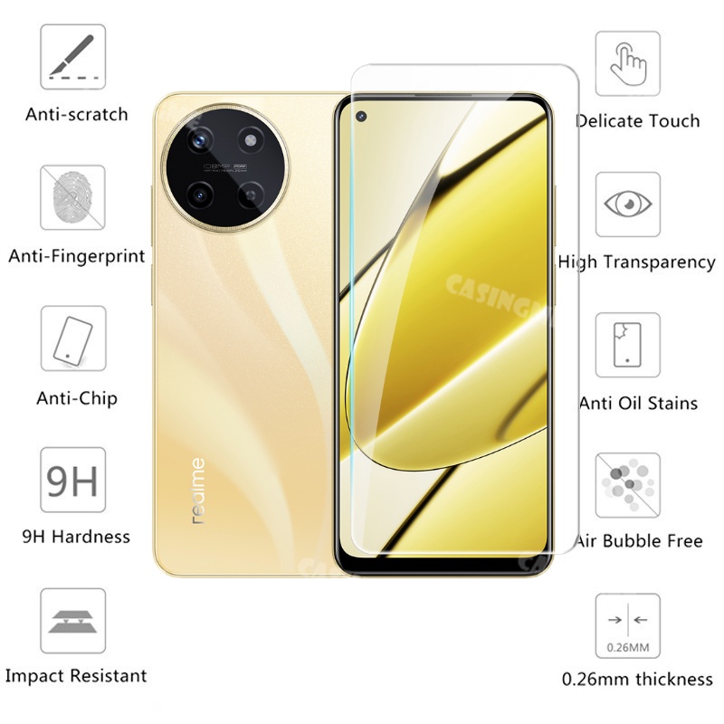 Realme 11 2023 full cover kính cường lực flim cho realme realmi 11 11 realme11 11realme 2023 4g 5g mặt trước phim mặt sau kính mặt sau ống kính máy ảnh bảo vệ màn hình