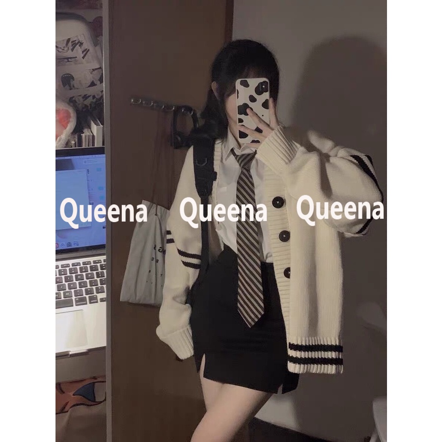 Áo Len áo khoác cardigan áo cardigan Thời trang hàn quốc A21K0HV Queena